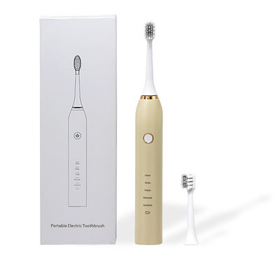 Antibacterial USB Electric Sonic Toothbrush With Timer For Adults Portable